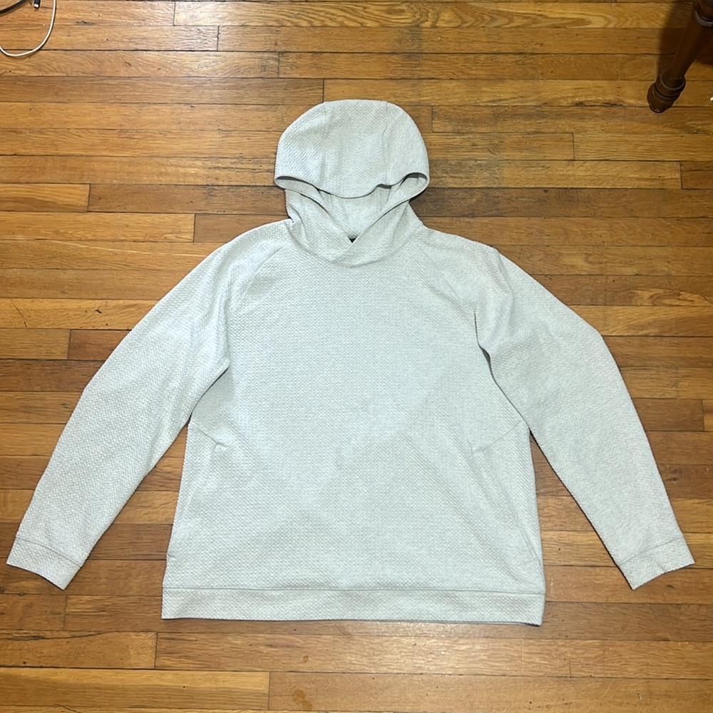Lululemon At Ease Hoodie in Heathered Opal White, size XXL / 2XL - Picture 3 of 14